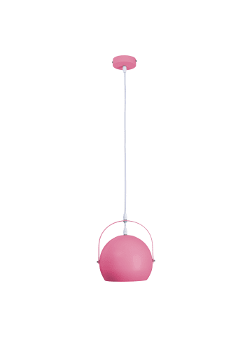 näve Pendelleuchte "COLORADO" in pink - (L)25 cm x (B)25 cm x (H)132 cm