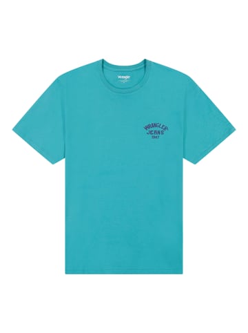 Wrangler T-Shirt in türkis