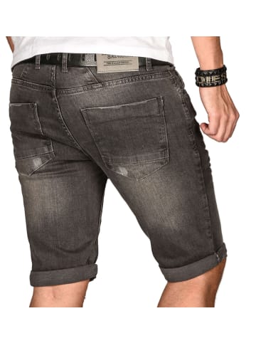 Alessandro Salvarini Jeansshorts Salvarini-Shorts-Multi1 in Dunkelgrau