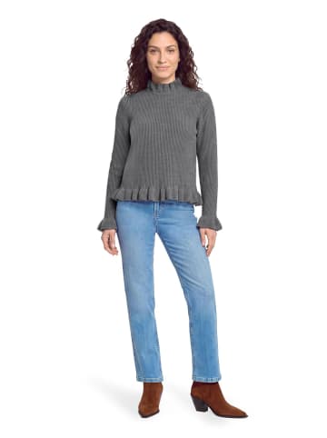 CARTOON Stretch-Jeans im Used-Look in Blau