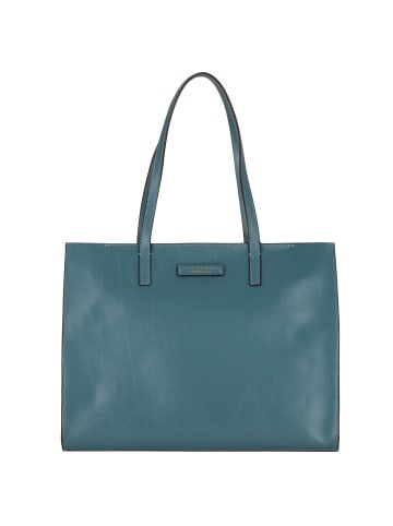 The Bridge Shopper Tasche Leder 36 cm in sky with gold