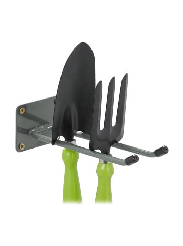 relaxdays 4 x Wandhaken in Anthrazit