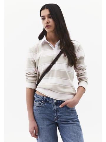 OXXO Langarmshirt FEATHER GRAY STRIPED