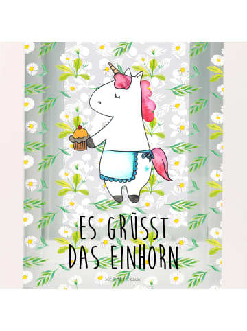 Mr. & Mrs. Panda Windlicht Outdoor Einhorn Muffin mit Spruch in Transparent