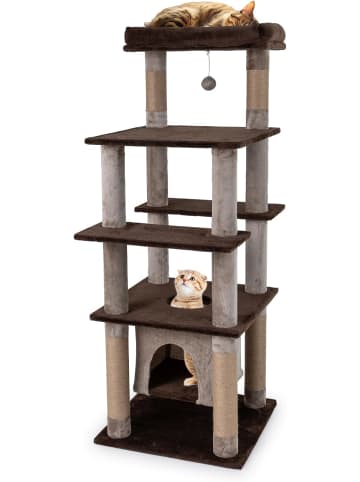 COSTWAY Kratzbaum 148 cm in Braun