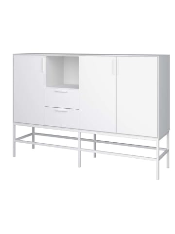 ebuy24 Sideboard Ravn Weiß 160 x 42 cm