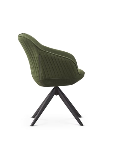 B&D Home Drehstuhl ARVIT in Grün - (B)58 x (H)81 x (T)60,5 cm