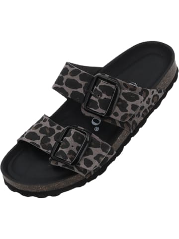 Palado Pantoletten Samos GS Leo Premium Leather in Grau
