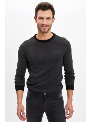 DeFacto Pullover SLIM FIT in Schwarz