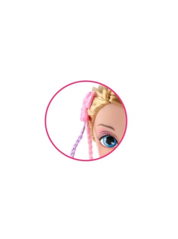 Toi-Toys LAUREN Styling-Kopf – Kreatives Frisier-Spielzeug für Kinder in mehrfarbig