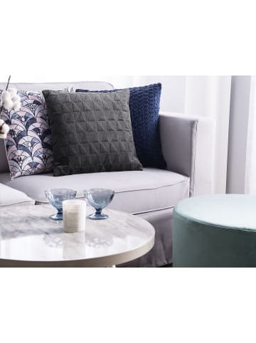 Beliani 2er-Set Dekokissen LALAM in Grau