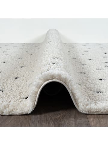 the carpet Hochflorteppich Bahar C in Creme