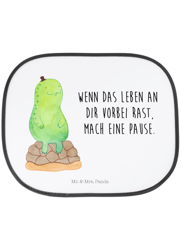 Mr. & Mrs. Panda Sonnenschutz Auto Schildkröte Pause mit Spruch in Weiß
