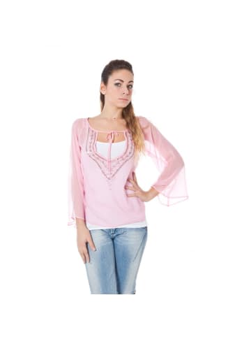 Phard Pink Rosa Seide Damen T-Shirt