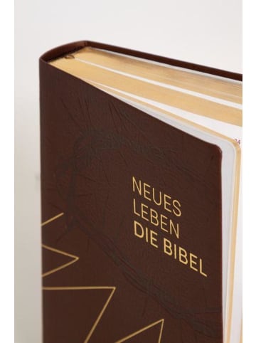 SCM R. Brockhaus Neues Leben. Die Bibel, Standardausgabe, Kunstleder braungold