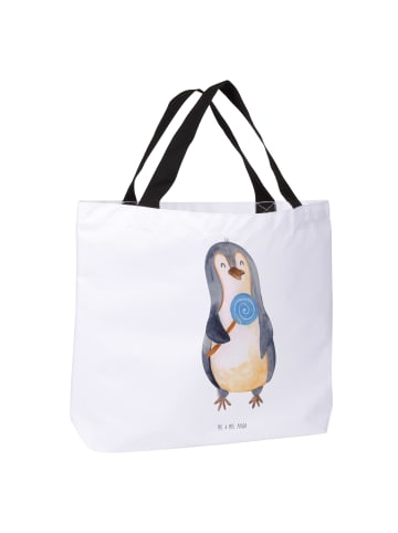 Mr. & Mrs. Panda Tasche Pinguin Lolli ohne Spruch in Weiß