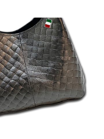 Florence Florence Schultertasche Leder schwarz ca. 23cm