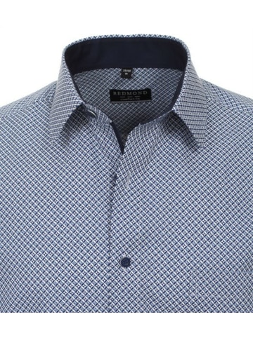 Redmond Langarm FreizeitHemd für Herren in blau