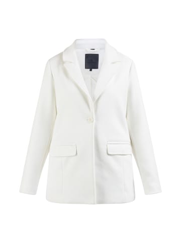 DreiMaster Klassik Damen Langer Blazer in Wollweiss