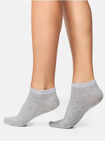 Nur Die  Sneakersocken Classic in grau/weiß