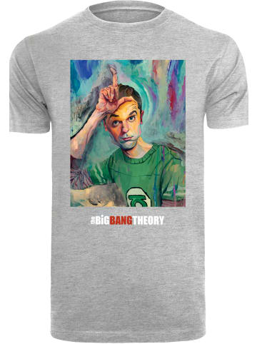 F4NT4STIC T-Shirt Big Bang Theory TV Serie Sheldon Loser Painting in grau meliert