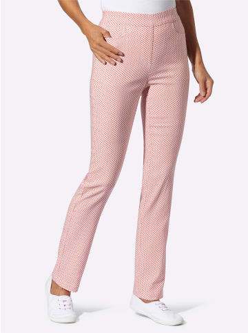 Sieh an! Schlupfhose in flamingo-ecru-bedruckt