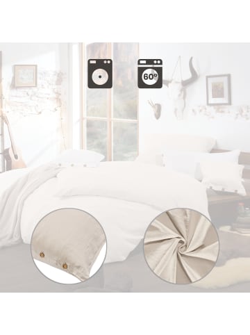 Erwin Müller Halbleinen, Leinen / Halbleinen Kuschelkissenbezug Deggendorf in natur