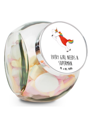 Mr. & Mrs. Panda Teedose Einhorn Super mit Spruch in Weiß