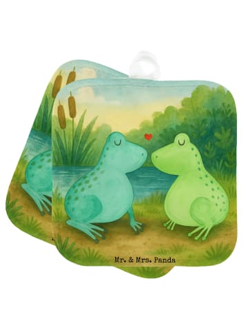 Mr. & Mrs. Panda Hitzeschutzhandschuhe Frosch Liebe Design ohne ... in Weiß