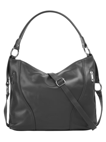 Samantha Look Handtasche echt Leder in grau