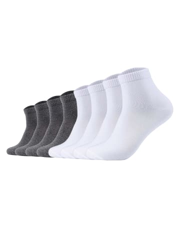 s.Oliver Socken 8er Pack in Weiß/Grau