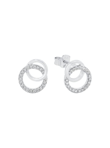 Amor Ohrstecker Silber 925, rhodiniert in silber