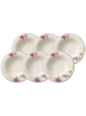 Villeroy & Boch 6er Set Suppenteller Mariefleur Basic ø 23 cm in bunt