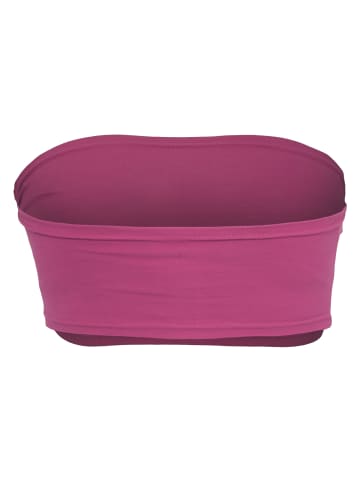 Urban Classics Bandeau Bras in fuchsia