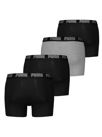 Puma Boxershort 6er Pack in Rot/Schwarz/Blau/Grau