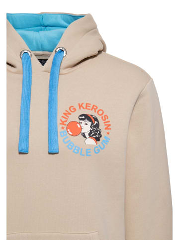 King Kerosin King Kerosin Hoodie Bubble Gum in beige