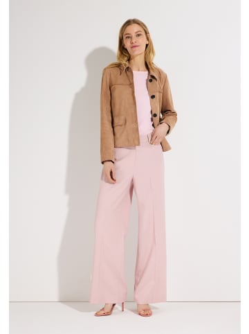 More & More klassisches Basic-Kurzarmshirt in sorbet rose