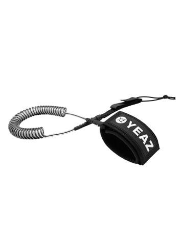 YEAZ NUI sicherheitsleine/leash für sup in transparent / schwarz