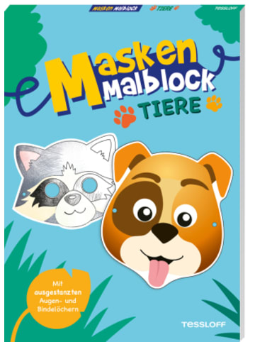 Tessloff Buch - Masken-Malblock.Tiere