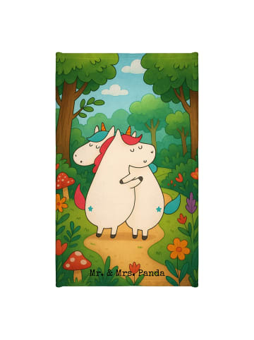 Mr. & Mrs. Panda Gästehandtücher Einhörner Umarmen Design ohne S... in Weiß