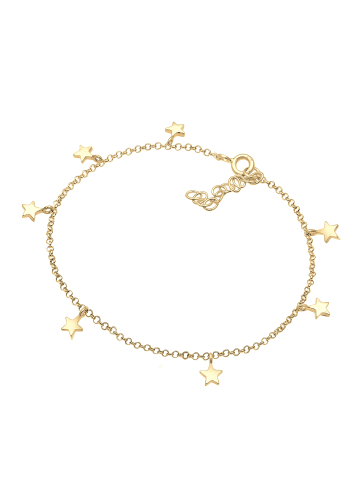 Elli Fußschmuck 925 Sterling Silber Sterne, Astro, Stern in Gold