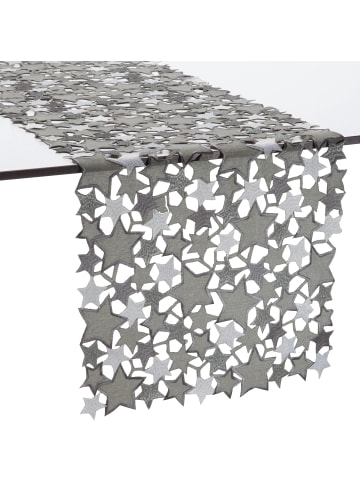 REDBEST Jacquard Tischläufer in silber