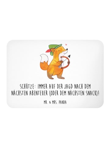 Mr. & Mrs. Panda Magnet Abenteuer Schütze mit Spruch in Weiß