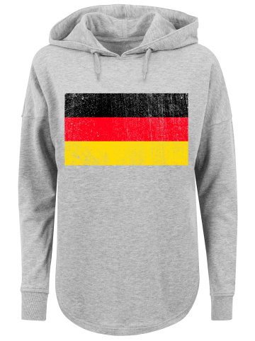 F4NT4STIC Oversized Hoodie Germany Deutschland Flagge distressed in grau