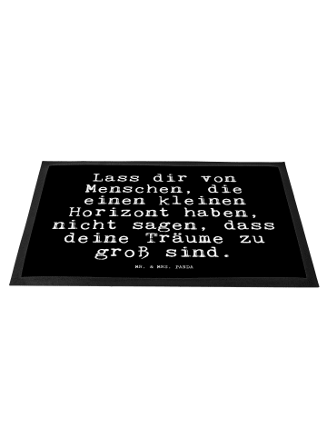Mr. & Mrs. Panda Schmutzmatte Lass dir von Menschen,... mit Spruch in Schwarz
