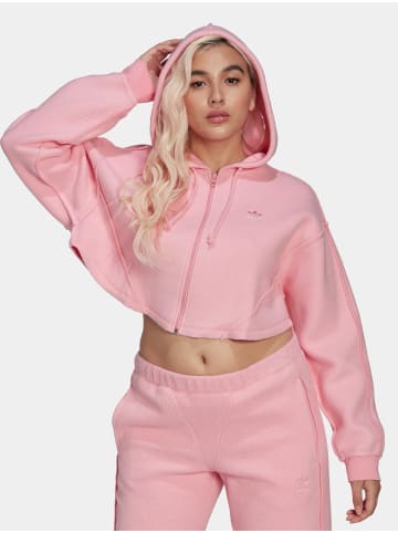 adidas Zip-Kapuzenpullover in light pink