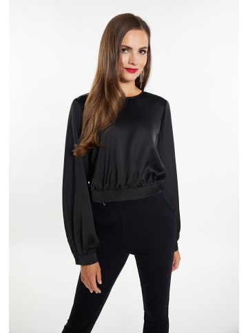 faina Damen Langarmbluse in Schwarz