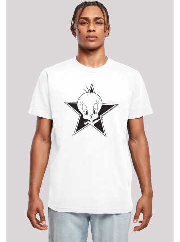 F4NT4STIC T-Shirt T-Shirt 'Looney Tunes Tweetie' in weiß