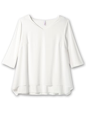 sheego 3/4-Arm-Shirt in offwhite