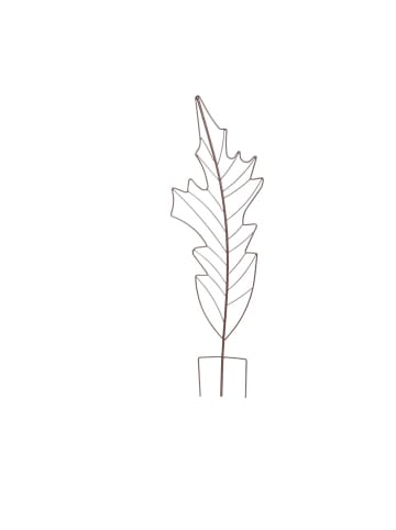relaxdays 2 x Rankgitter "Blatt" in Braun - (B)30 x (H)100 cm